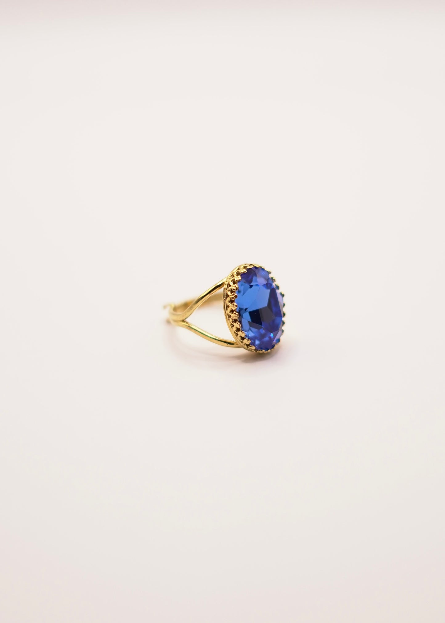 BAGUE ALEXANDRE BLEU CENDRILLON