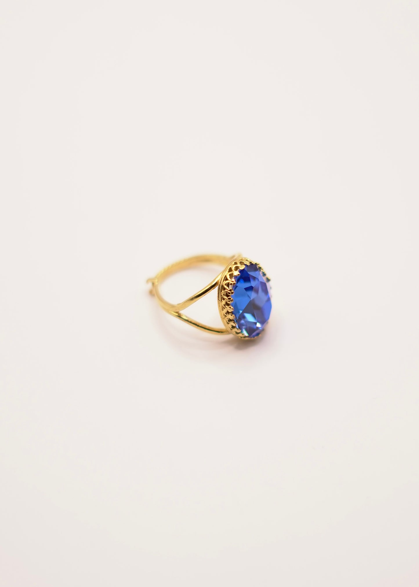 BAGUE ALEXANDRE BLEU CENDRILLON