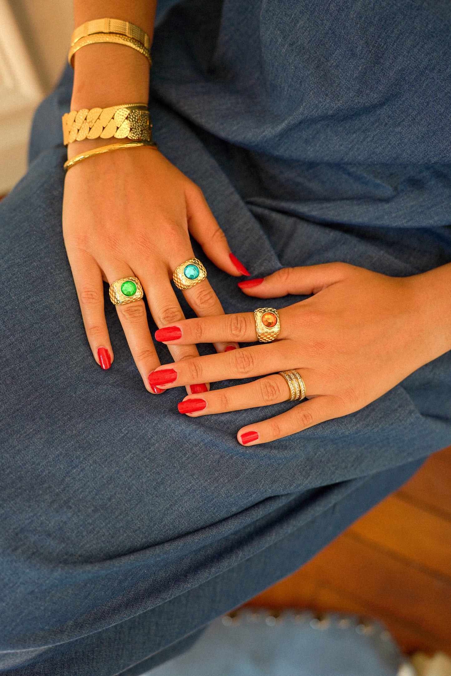 BAGUE ARSÈNE BLEUE