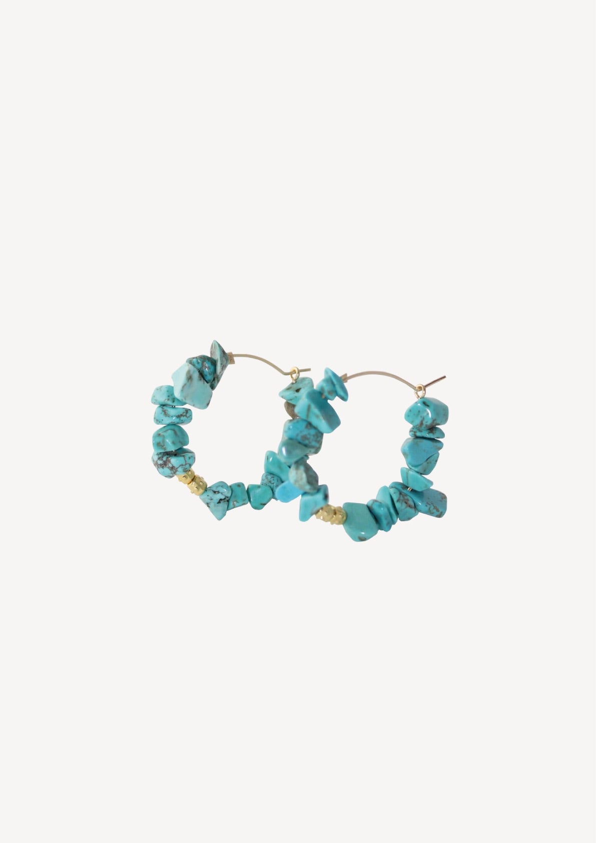 CRÉOLES EZRA TURQUOISE