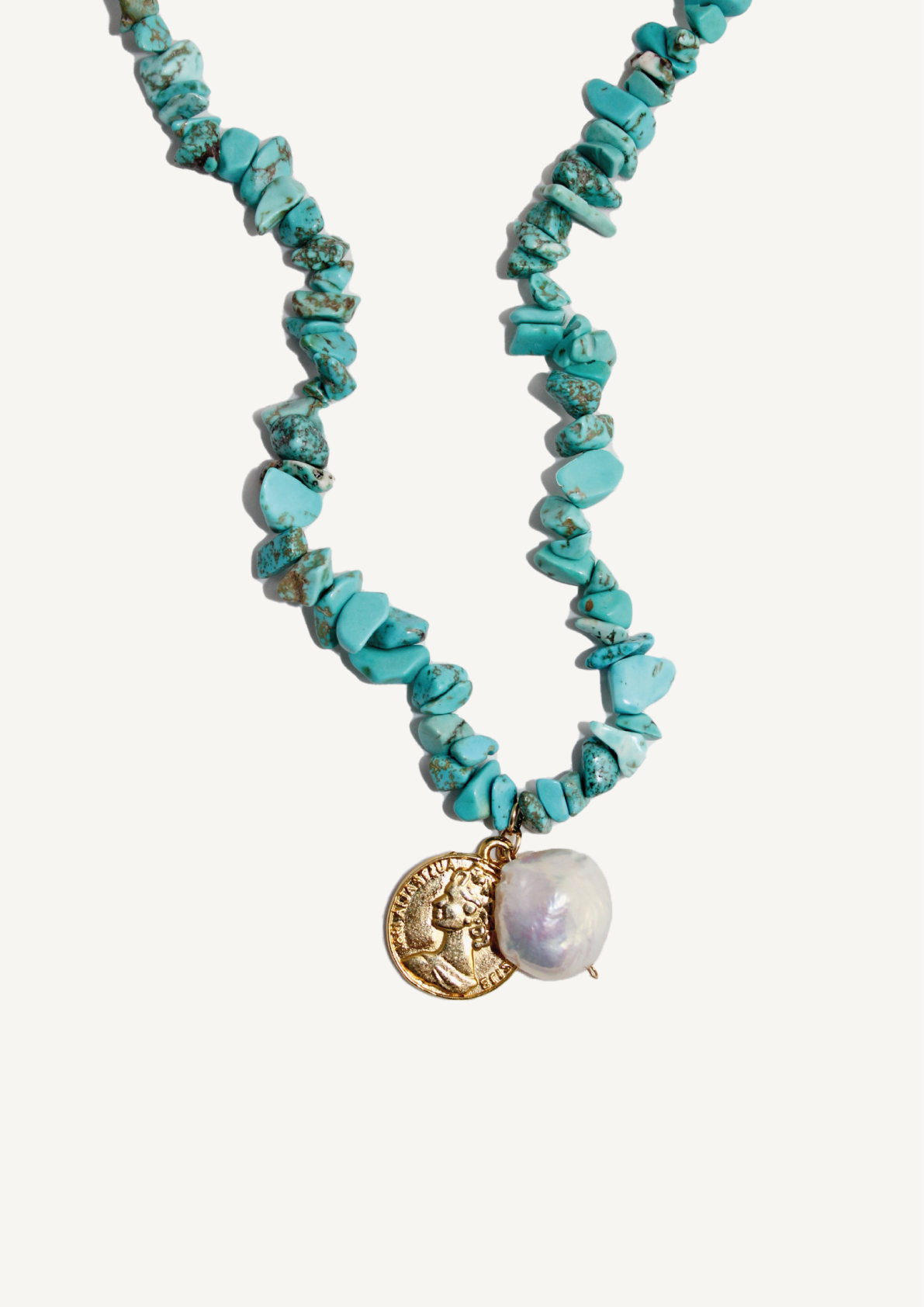 SAUTOIR EZRA TURQUOISE