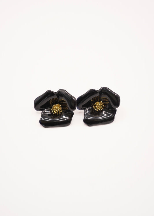 BOUCLES D'OREILLES EUGÈNE NOIRES