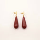 BOUCLES D'OREILLES EDGAR BORDEAUX