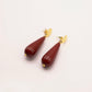 BOUCLES D'OREILLES EDGAR BORDEAUX